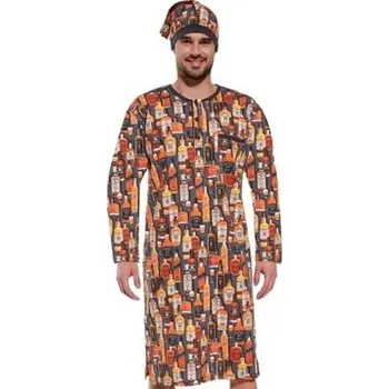 Pánské pyžamo Cornette noční košile pánská 110/23 - grafit, XXL (Pánská noční košile s dlouhým rukávem Cornette 110)