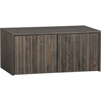 WOOOD Hnědá dřevěná lavice s úložným prostorem Gravia 88 x 50 cm