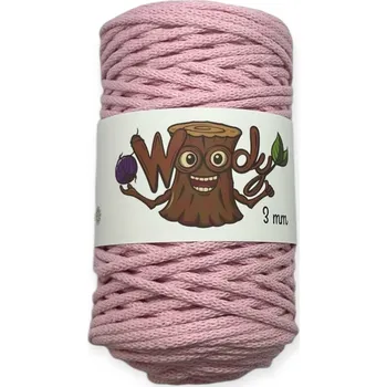 Příze Woody 3 mm - Pudrová růžová