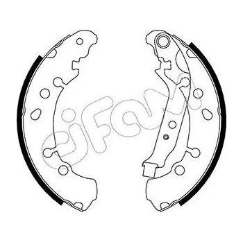 Auto-moto Sada brzdových čelistí CIFAM 153-454