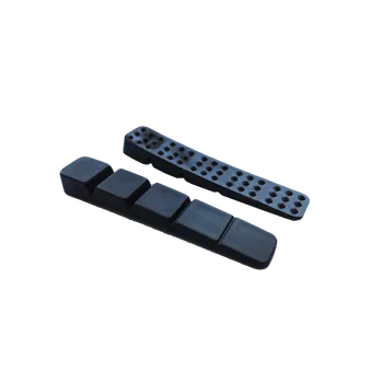 Plastová zarážka dveří (75x15mm)-černá