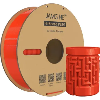 Filament Jamghe Hi-Speed PETG 1 kg - ČERVENÁ (RED/TRAFIC RED)