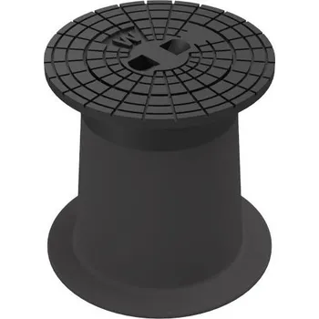 poklop Poklop šoupátkový KOMPAKTUS, W, víko černé, můstek, HECKL