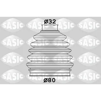 Manžeta ke kolu Sada měchů, hnací hřídel SASIC 1906135