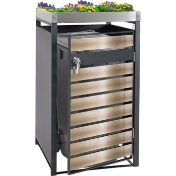 Zahradní úložný box Přístřešek na popelnici J81 se záhonem