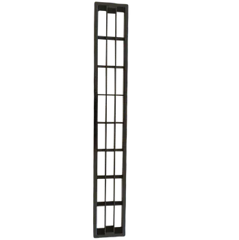 Větrací mřížka plastová, 445x55mm - černá