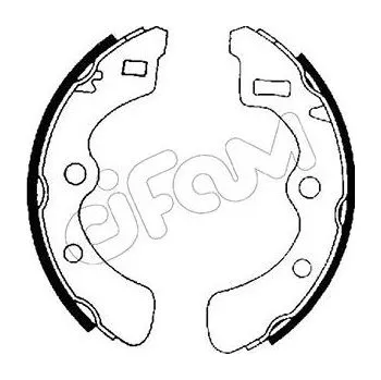 Brzdová čelist Sada brzdových čelistí CIFAM 153-152