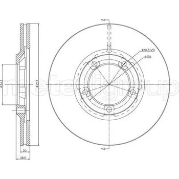 Brzdový kotouč Brzdový kotouč CIFAM 800-654