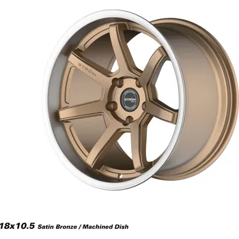 Alu kolo STROM DS-15 disk 18x10.5 5x114.3 73.1 ET10, Satin Bronze Face / Polished Dish