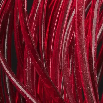 Hends Body Glass Half Round Deep Red