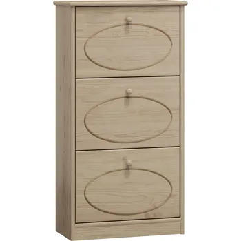 Botník Slevadoma Výklopný botník masiv borovice MAREK III Barva: Surové dřevo