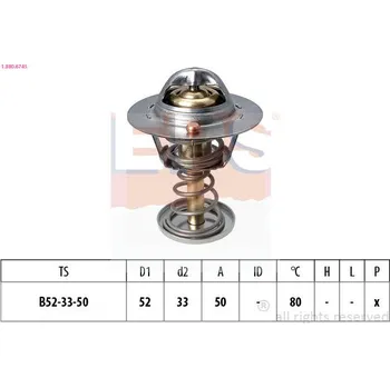 Chladič motoru Termostat, chladivo EPS 1.880.674S