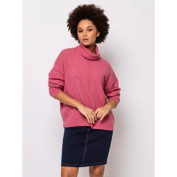Dámský svetr Heavy Tools dámský rolákový svetr Hannu malinový Velikost: L