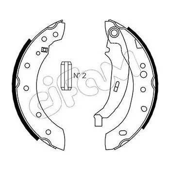 Auto-moto Sada brzdových čelistí CIFAM 153-332