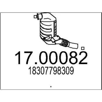 Filtr pevných částic Filtr pevnych castic, vyfukovy system MTS 17.00082