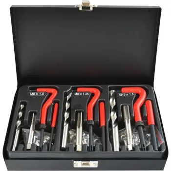 Závitořezný nástroj GEKO G02789 Sada na opravu závitů, M6-M10, 88 ks