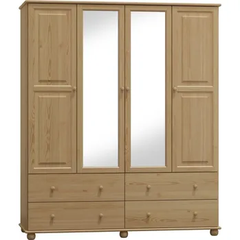 Šatní skříň Slevadoma Šatní skříň 78 Klasik Barva: Surové dřevo, Šířka: 160 cm