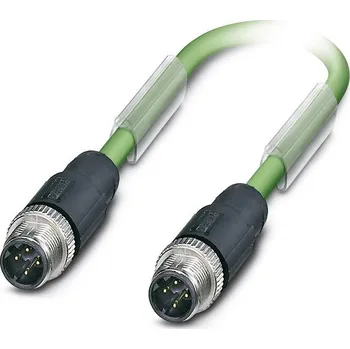 Phoenix Contact SAC-4P-M12MSD/ 5,0-933/M12MSD datový zástrčkový konektor pro senzory - aktory, upravený, 1524381, piny: 4, 5.00 m, 1 ks