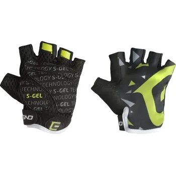 Cyklistické rukavice Extend WEBBI šedo-zelený krystal 6-8 let (Rukavice dětské Extend WEBBI šedo-zelený krystal 6-8r.)