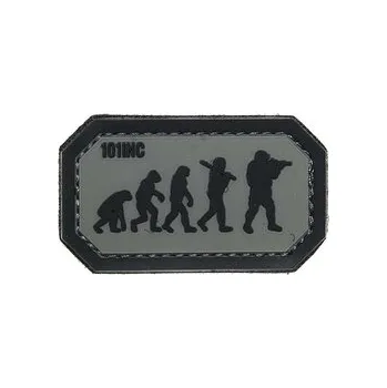 Nášivka AIRSOFT EVOLUTION velcro 3D PVC ČERNÁ