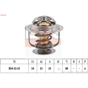 Chladič motoru Termostat, chladivo EPS 1.880.248S
