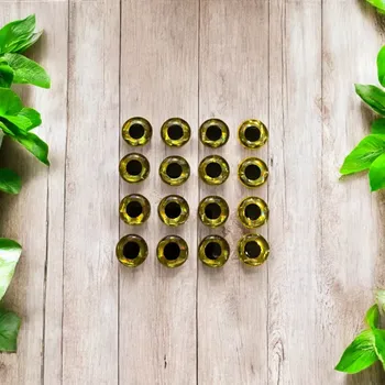 3D OČI GOLD NA GUMOVÉ NÁSTRAHY 10MM-20KS