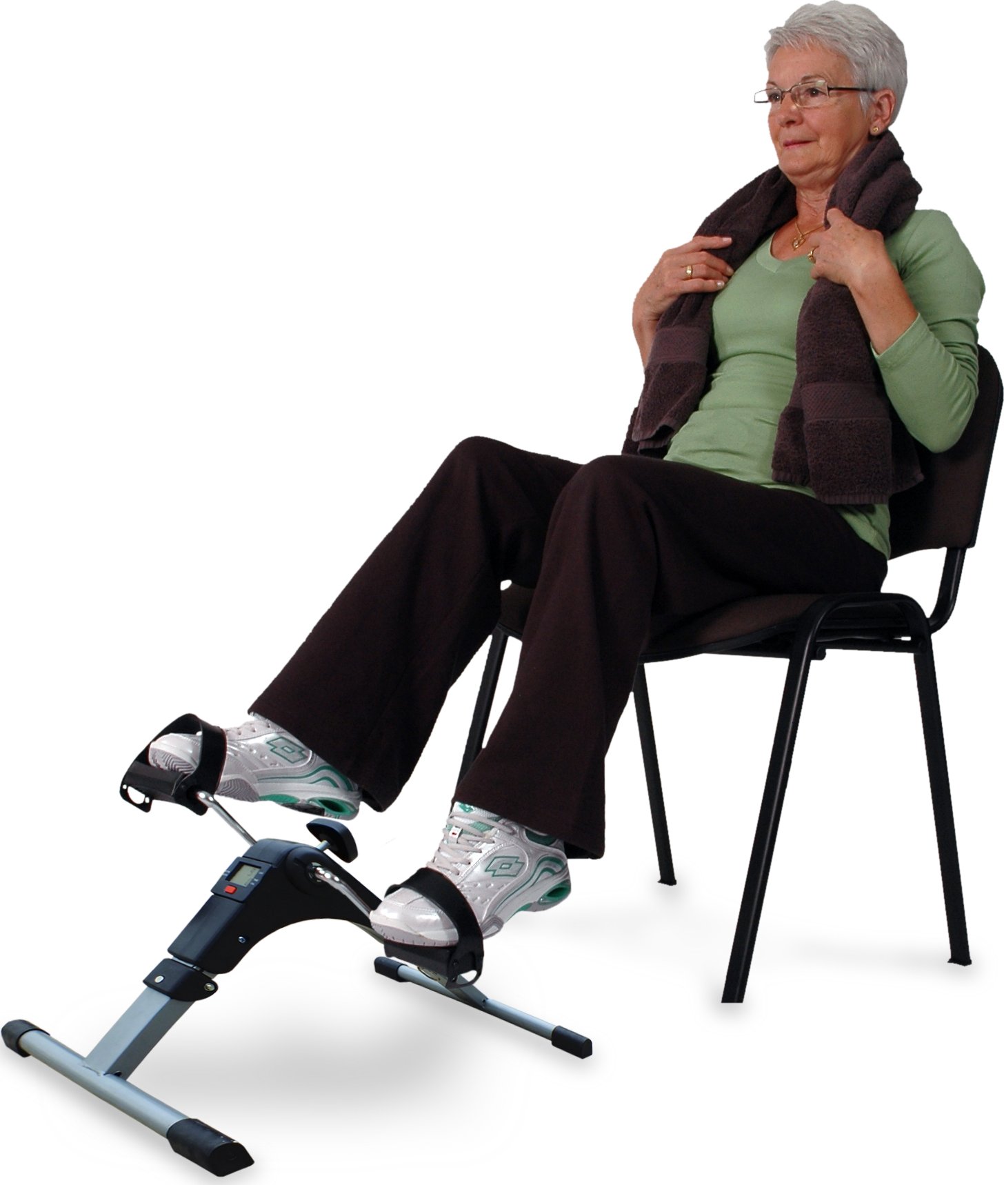 MVS skládací pedálové šlapadlo s LCD na ruce a nohy