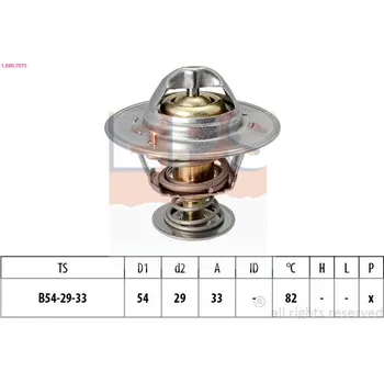 Chladič motoru Termostat, chladivo EPS 1.880.797S