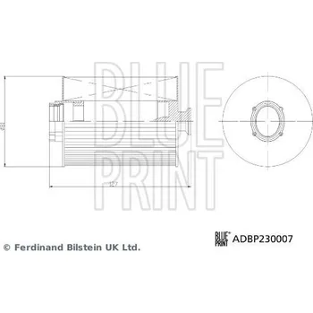 Filtr do auta palivovy filtr BLUE PRINT ADBP230007