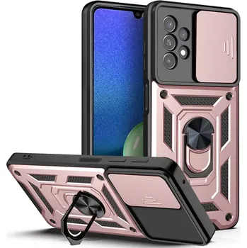 Pouzdro na mobilní telefon Kryt Samsung Galaxy A13 4G Techsuit CamShield Pro rose gold