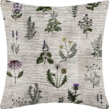 Povlak na polštářek DARRÉ Krepový povlak na polštář Léčivá zahrada Velikost: 40 x 40
