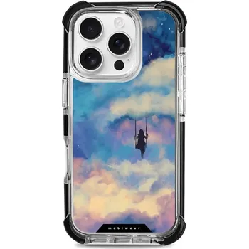 Pouzdro na mobilní telefon Odolný obal Mobiwear MagSafe Elite Bumper - Apple iPhone 16 Pro - D021D Dívka na houpačce v oblacích (Odolný kryt, pouzdro, obal Mobiwear Elite Bumper na mobil Apple iPhone 16 Pro - D021D Dívka na houpačce v oblacích, materiál Plast + TPU silikon + kov -)