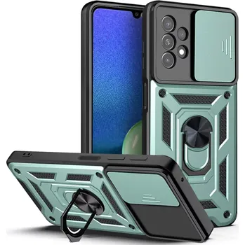 Pouzdro na mobilní telefon Kryt Samsung Galaxy A13 4G Techsuit CamShield Pro green