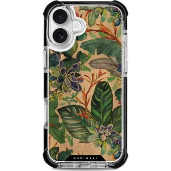 Pouzdro na mobilní telefon Odolný obal Mobiwear MagSafe Elite Bumper - Apple iPhone 16 Plus - D013D Sukulenty (Odolný kryt, pouzdro, obal Mobiwear Elite Bumper na mobil Apple iPhone 16 Plus - D013D Sukulenty, materiál Plast + TPU silikon + kov - zesílená ochrana telefonu, podpora)