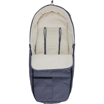 Fusak Koelstra Koelstra fusak pro Next Dark Grey Melange" "Barva:šedé|Délka:90|Druh:zimní|Prošívaný:ano|Typ zapínání:pojízdné zipy|Umístění fusaku:do kočárku|