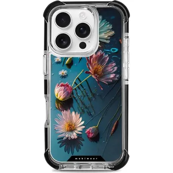 Pouzdro na mobilní telefon Odolný obal Mobiwear MagSafe Elite Bumper - Apple iPhone 16 Pro - D014D Květy na hladině (Odolný kryt, pouzdro, obal Mobiwear Elite Bumper na mobil Apple iPhone 16 Pro - D014D Květy na hladině, materiál Plast + TPU silikon + kov - zesílená ochrana telefon