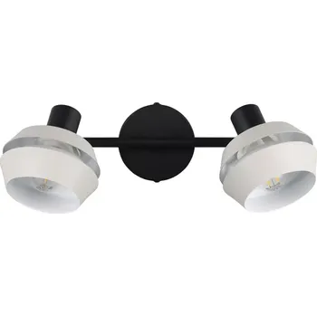 Bodové svítidlo Trio Leuchten R86362076 ISLA - Stropní nebo nástěnné svítidlo v jemně šedé barvě, 2 x E14 (Dvoubodové svítidlo v jemně šedé a černé barvě)