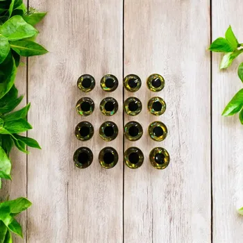 3D SAMOLEPÍCÍ OČI-10MM-20KS ZLATÉ