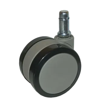 60mm PU kolečko, bez brzdy, 11mm čep, úzký krk