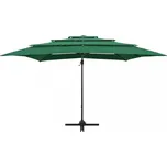 Zahradní slunečník polohovací látka / kov Dekorhome