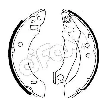 Auto-moto Sada brzdových čelistí CIFAM 153-113