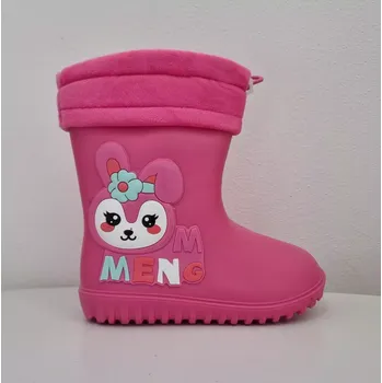 Chlapecké holínky Barefoot zateplené holínky fuxia 26