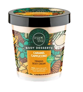 Tělový krém Organic Shop Body Desserts Caramel Cappuccino zpevňující tělový krém 450 ml