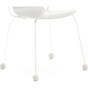 Jídelní židle Návlek na nohu židle, 16-22 mm, světle šedý