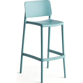 Barová židle Barová židle RIO, výška sedáku 750 mm, tyrkysová