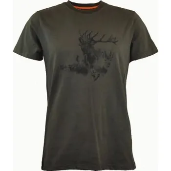 C.I.T. TRADE s.r.o. Tričko pro myslivce s potiskem jelena a zvěře - Velikost L