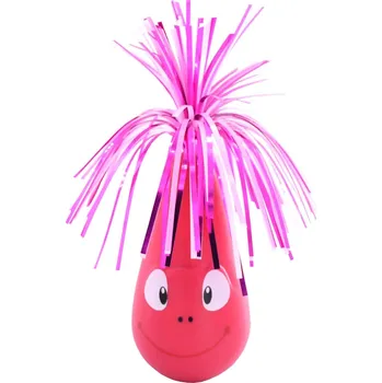 Hračka pro kočku Flamingo interaktivní hračka pro kočky houpací Crazy Frog růžová 6,5 x 20cm