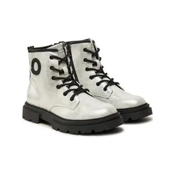 Dívčí kozačky Primigi Kozačky 6975300 Stříbrná 32