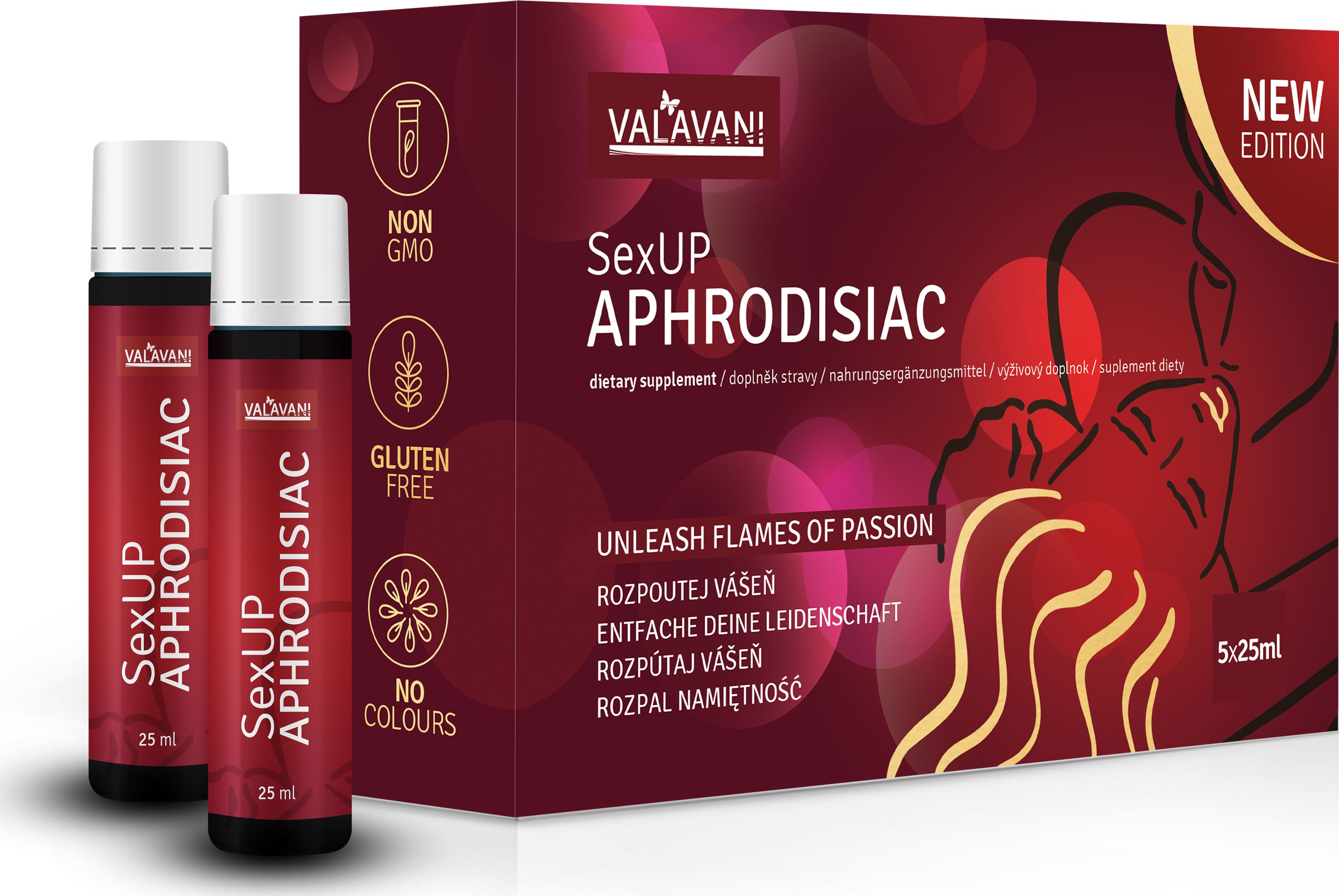 SexUP Aphrodisiac afrodiziakum pro ženy a muže .: 1 balení 5x25ml