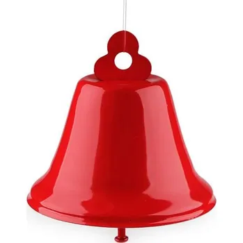 Vánoční dekorace Zvoneček kovový, Ø65 mm, červený
